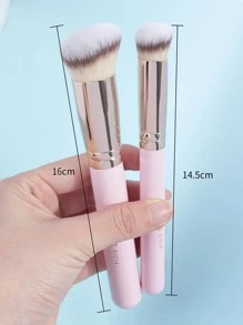 MAANGE 2/14件套专业化妆刷套装，包含粉底刷和遮瑕刷，采用柔软纤维材质，便携易用，是旅行的理想之选。套装内含多种化妆刷，是化妆工具的完美组合，也是馈赠佳品。 - 粉色 - 查看 7
