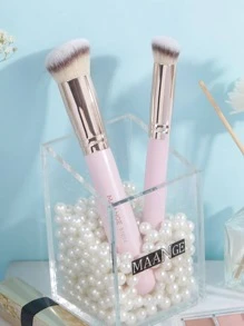 MAANGE 2/14件套专业化妆刷套装，包含粉底刷和遮瑕刷，采用柔软纤维材质，便携易用，是旅行的理想之选。套装内含多种化妆刷，是化妆工具的完美组合，也是馈赠佳品。 - 粉色 - 查看 8