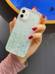 亮片透明手機殼，適用於 iPhone 11、iPhone 13、iPhone 14 Pro Max - 無色 - 查看 1