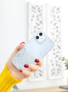 亮片透明手機殼，適用於 iPhone 11、iPhone 13、iPhone 14 Pro Max - 無色 - 查看 4