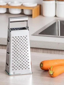 1pc Silver Multifunction Fruit Peeler, Stainless Steel Vegetable Slicer For Kitchen - Silver - View 6