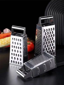 1pc Silver Multifunction Fruit Peeler, Stainless Steel Vegetable Slicer For Kitchen - Silver - View 5