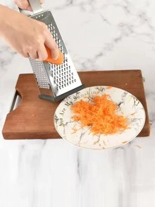 1pc Silver Multifunction Fruit Peeler, Stainless Steel Vegetable Slicer For Kitchen - Silver - View 4