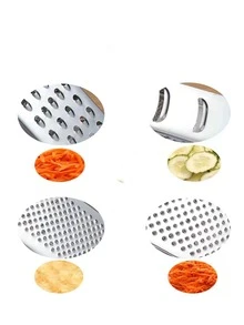 1pc Silver Multifunction Fruit Peeler, Stainless Steel Vegetable Slicer For Kitchen - Silver - View 2