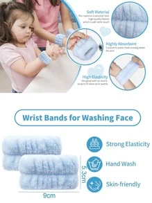 洗臉手環,1件藍色吸水手環,適用於洗臉微纖維手環毛巾,護膚,室內裝飾,家居裝飾,臥室裝飾,浴室,聖誕禮物,浴室裝飾,旅行,旅行用品,婚禮,聖誕派對,母親的禮物,家,房間,屋子裝飾,聖誕禮物,媽媽的禮物,生日,粉色房間裝飾,客廳裝飾,臥室,男性的禮物,父親的禮物,蘑菇,新年,媽媽,配件,父親的禮物,朋友,有趣的禮物 - 淺藍色 - 查看 3