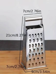 1pc Silver Multifunction Fruit Peeler, Stainless Steel Vegetable Slicer For Kitchen - Silver - View 7