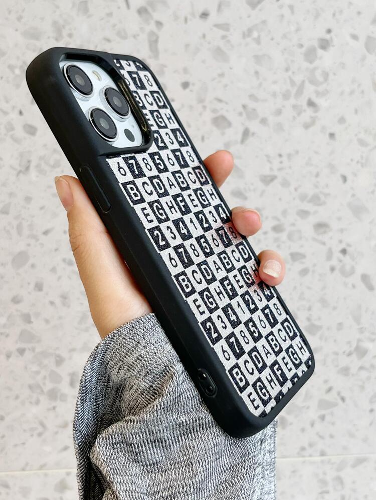 Letter Graphic Anti-fall Phone Case