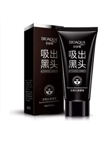 Bioaqua Mascarilla de Carbón Activado para Puntos Negros y Acné para Piel Grasa 60mL 60g - Blanco y Negro - Ver 2