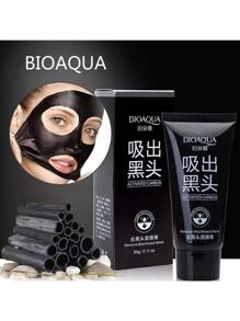 Bioaqua Mascarilla de Carbón Activado para Puntos Negros y Acné para Piel Grasa 60mL 60g - Blanco y Negro - Ver 1