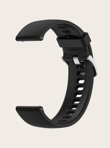 1入組矽膠通用智能手錶帶 - 黑色 - 查看 8