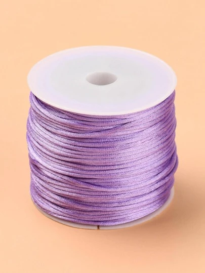 1 Roll About 30m 1mm Nylon Cord Diy Jewelry String Thread For Bracelet & Necklace Making