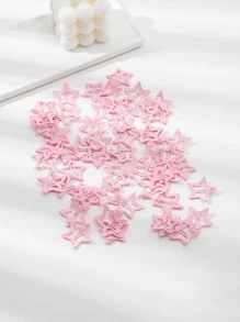 10个装女士星形可爱发夹，适合日常佩戴，y2k品牌，包括发夹、爪夹、发卡、学生用品、粉色发夹、发饰、情人节饰品、头部饰品、发卡。 - 粉色 - 查看 2