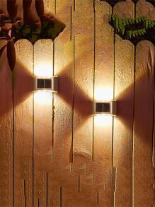 50 件/套不锈钢壁灯，现代防水壁挂式户外灯，户外花园照明，适用于小路、庭院、露台 - 黃色 - 查看 5