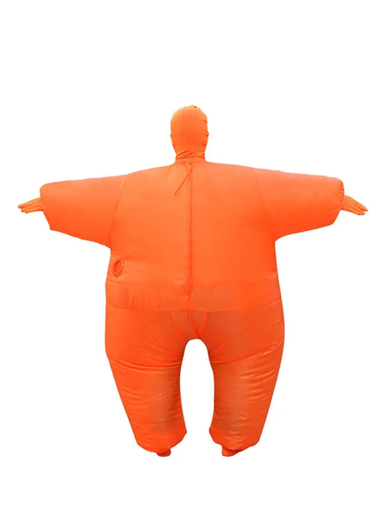 1套無臉人充氣服裝（頭套+手套+充氣服裝+腳套）,適用於有趣的派對、萬聖節、聖誕節或狂歡節表演