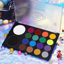 UCANBE Water Activated Face Paint + 10pcs Paint Brush Body Paint SFX Makeup Palette For Cosplay Halloween Black White Face Painting Kits For Adults Matte Neon Special Effects Makeup Kit - 1套 - 查看 4