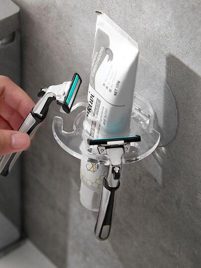 1入組透明牙刷收納架