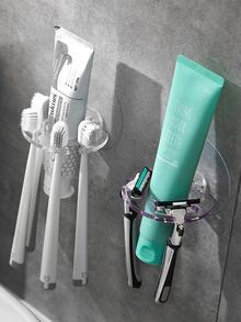 1入組透明牙刷收納架 - 無色 - 查看 4