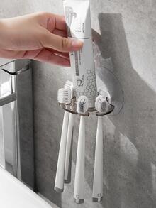 1入組透明牙刷收納架 - 無色 - 查看 3