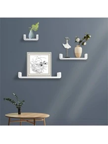 Wall-Mounted Shampoo Bath Shower Rack Seasoning Debris Rack Self-Adhesive White Storage Shelf Bathroom Kitchen Organizer - White - View 4