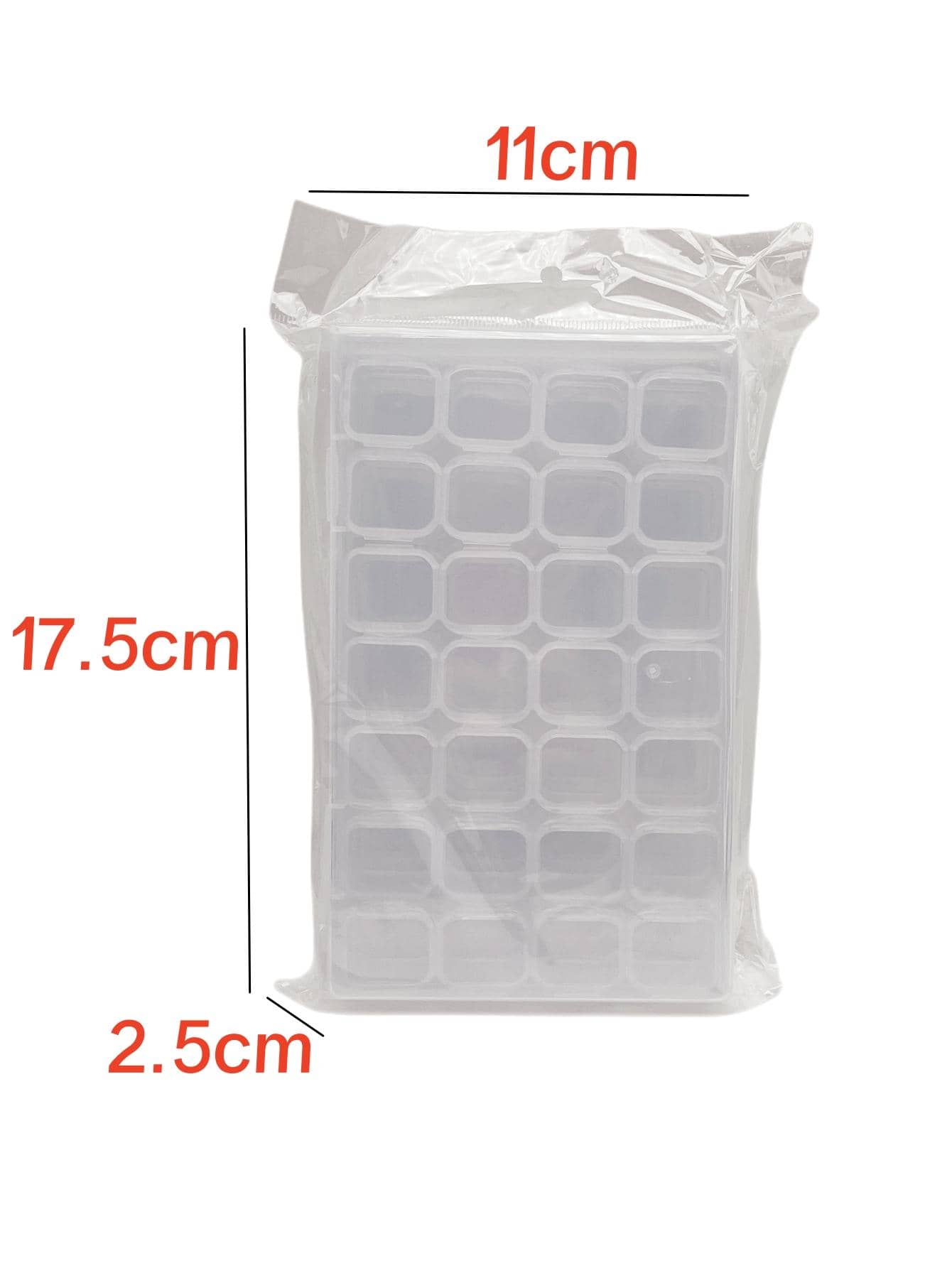 1個 ネイルアート ラインストーン & パール 収納ボックス - クリア - 見る 2