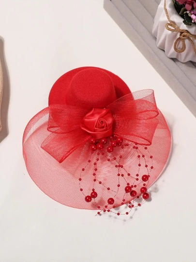 1pc Girls Flower Decor Hair Clip For Hair Decoration