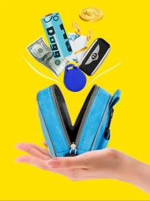 1 pieza hueso diseño Bolsa de heces de mascota Bolsa de almacenaje para exterior - Azul - Ver 3