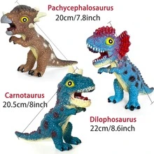 1入組橡膠指尖玩具，有趣恐龍設計兒童減壓玩具