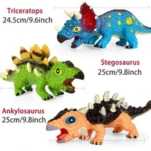 1入組橡膠指尖玩具，有趣恐龍設計兒童減壓玩具