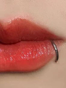 2入組/套不銹鋼唇環 - 銀色 - 查看 3