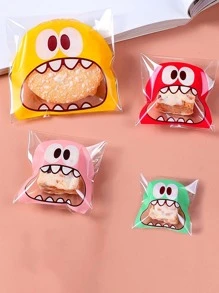 100 piezas Bolsa de embalaje con estampado de dibujos animados - Multicolor - Ver 4