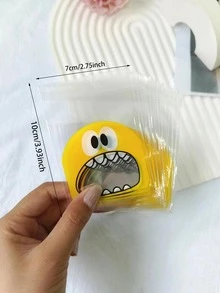 100 piezas Bolsa de embalaje con estampado de dibujos animados - Multicolor - Ver 6