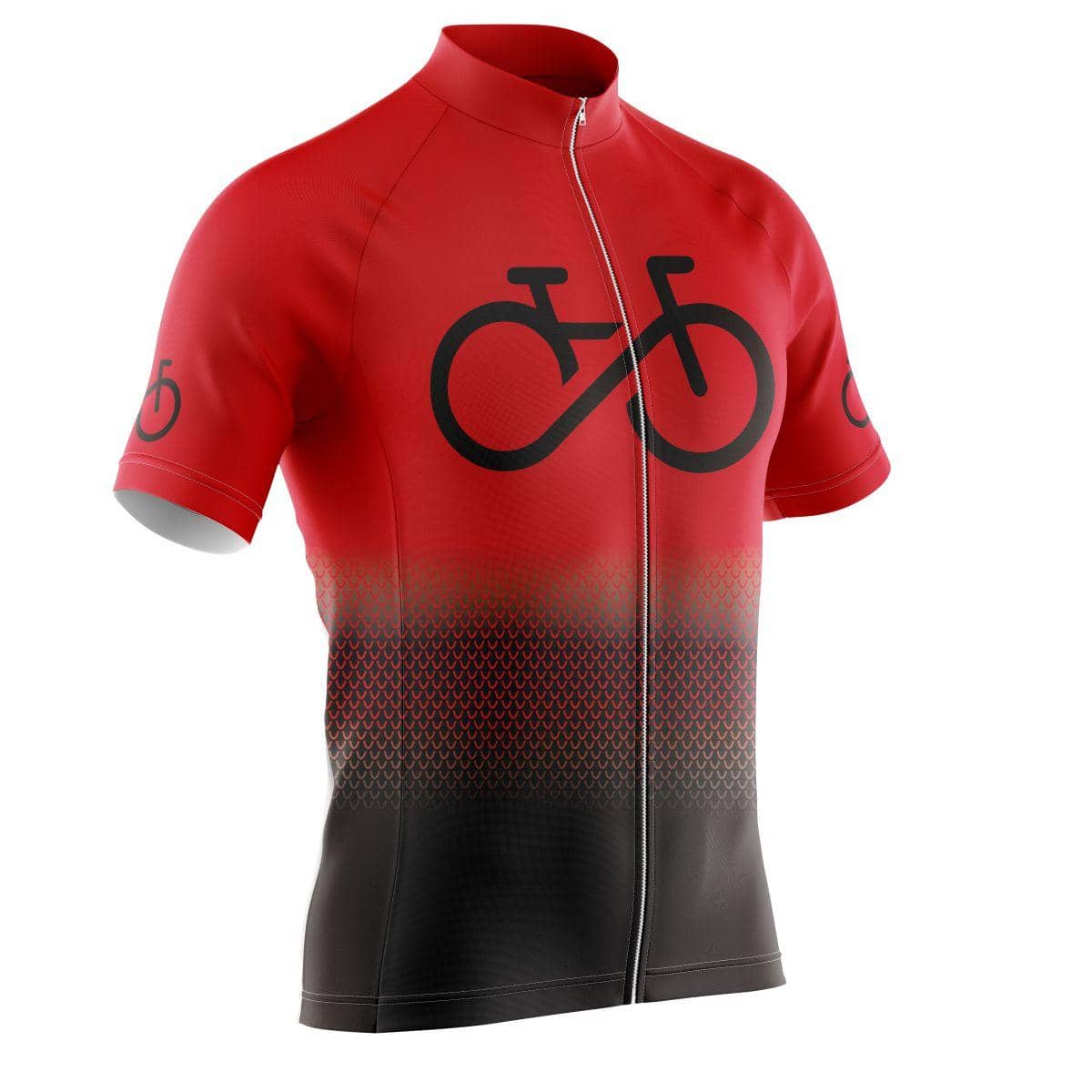 In xe đạp Bóng Dây kéo Áo đi xe đạp Quần áo tập thể hình Nam - Đỏ - Xem 1