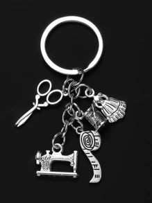 Street 1 Men's Personalized Alloy Tailor Keychain Scissors, Mending Needlework Accessories Keychain As A Gift For Father Car Accessories Bag Charm School Cute Goth Y2k Bag Accessories Lanyards With Id Holder Car Accessories Bag Charms