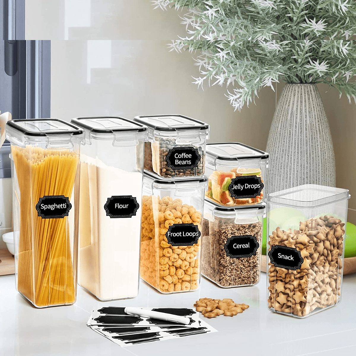 1pc Clear Food Storage Box, Minimalist Plain Storage Box For Kitchen