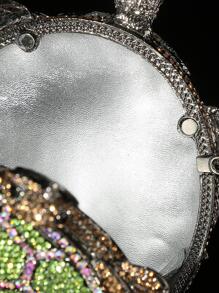 Meeruel Turtle Shaped Handmade Diamond Encrusted Clutch Bag For Women, Suitable For Evening Parties, Not For Mobile Phones