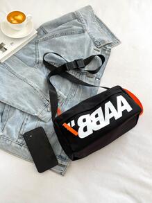 Men's Sling Bag, Ins Style Cool Hip-Hop Japanese Shoulder Crossbody Bag, Casual And Simple Student Messenger Bag, Street College Bag Multi-Functional Sling Bag Man Bag Cross Body Bag Shoulder Bag Students Bag For Man Cylinder Bag Men Bag Winter Travel Black Bag Travel Essentials Holiday Essentials Bag Camping Sling Bag Bags Summer Back To School Vacation Bag Pack Spring School Supplies Print Gym Bag Sling Bag Side Bags New Life Items For Students Men Essentials Body Bag Shopping Bag Canvas Tote Bag Pouch Phone Bag