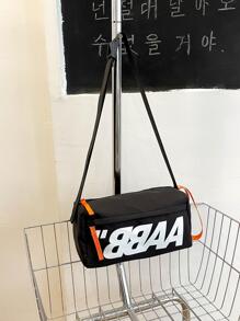 Men's Sling Bag, Ins Style Cool Hip-Hop Japanese Shoulder Crossbody Bag, Casual And Simple Student Messenger Bag, Street College Bag Multi-Functional Sling Bag Man Bag Cross Body Bag Shoulder Bag Students Bag For Man Cylinder Bag Men Bag Winter Travel Black Bag Travel Essentials Holiday Essentials Bag Camping Sling Bag Bags Summer Back To School Vacation Bag Pack Spring School Supplies Print Gym Bag Sling Bag Side Bags New Life Items For Students Men Essentials Body Bag Shopping Bag Canvas Tote Bag Pouch Phone Bag