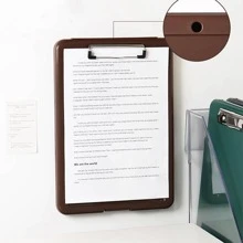 1 Bảng tạm màu trơn, Bảng tạm cổ điển đa năng di động cho lớp học, lịch - màu nâu - Xem 5
