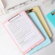 1 Bảng tạm màu trơn, Bảng tạm cổ điển đa năng di động cho lớp học, lịch - màu nâu - Xem 3