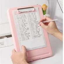 1 Bảng tạm màu trơn, Bảng tạm cổ điển đa năng di động cho lớp học, lịch - màu nâu - Xem 4