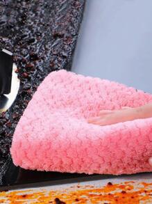 5 piezas/set Trapo de limpieza rosado limpieza moderno poliamida de guingán unido en contraste absorbente para cocina - Rosa - Ver 2