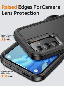 二合一 360 度保护手机壳 适用于 15/15Pro/15Plus/15Promax 防水防震防摔防刮 - 黑色 - 查看 4