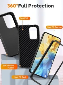 二合一 360 度保护手机壳 适用于 15/15Pro/15Plus/15Promax 防水防震防摔防刮 - 黑色 - 查看 5