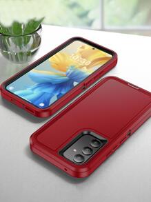 Compatible With iPhone15/15Plus/15Pro/15Promax 13 Promax Case, Heavy Duty Drop Protection, Full Body Rugged Shockproof Dust Proof 3- Layer Tough Protective Phone Cover - Redwood - View 3
