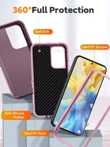 二合一 360 度保护手机壳 适用于 iPhone15/15Plus/15Pro/15Promax 防水防震防摔防刮 - 紫色 - 查看 6