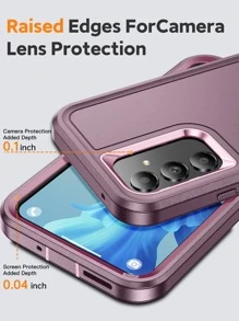 二合一 360 度保护手机壳 适用于 iPhone15/15Plus/15Pro/15Promax 防水防震防摔防刮 - 紫色 - 查看 5