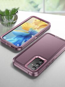 二合一 360 度保护手机壳 适用于 iPhone15/15Plus/15Pro/15Promax 防水防震防摔防刮 - 紫色 - 查看 3