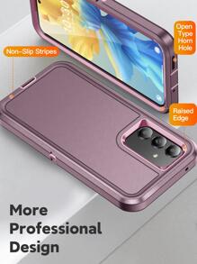 二合一 360 度保护手机壳 适用于 iPhone15/15Plus/15Pro/15Promax 防水防震防摔防刮 - 紫色 - 查看 7