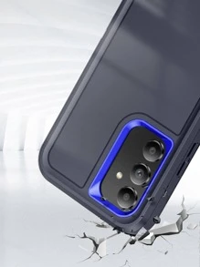 适用于男士 手机壳 二合一 360 度保护手机壳 防水防震防摔防刮 - 藍色 - 查看 8