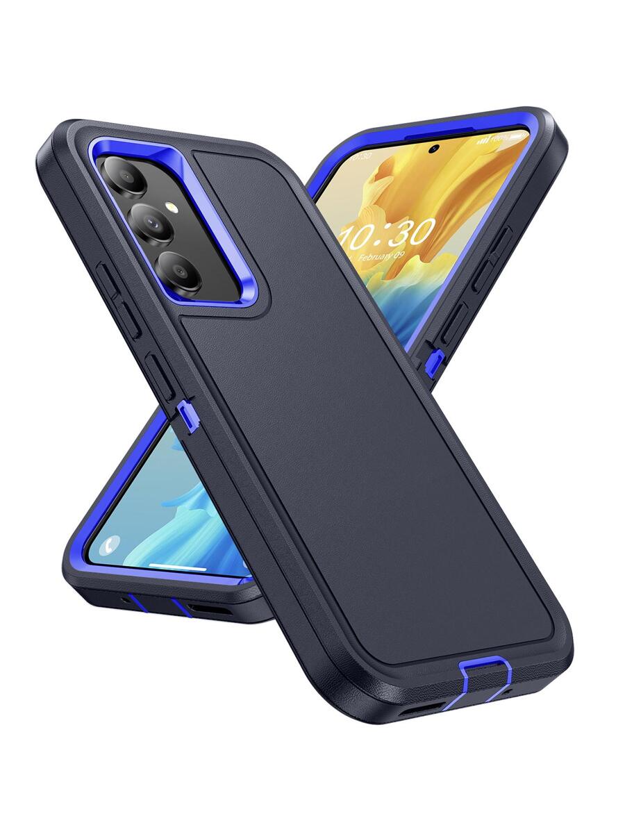 适用于男士 手机壳 二合一 360 度保护手机壳 防水防震防摔防刮 - 藍色 - 查看 1